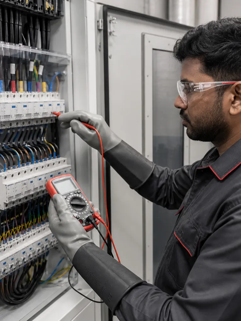 Distribution-panel correction — representative electrical maintenance scope