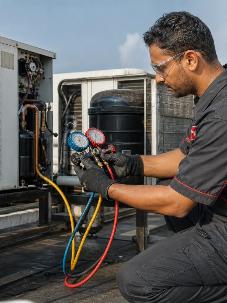 Guest-area cooling recovery — representative hvac maintenance scope